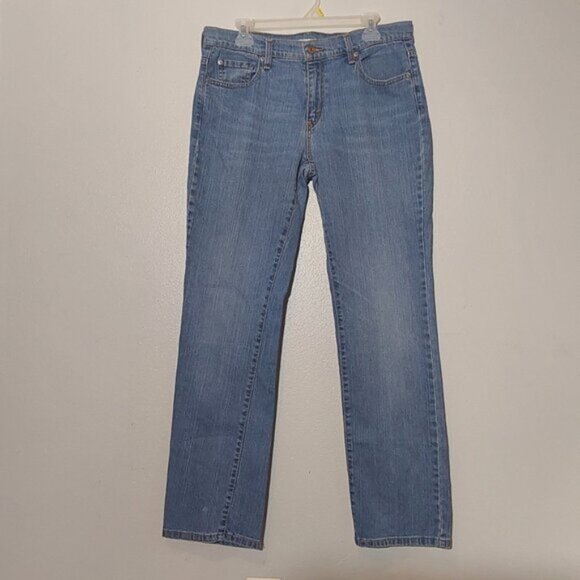 Levi's 505 Mid-Rise Classic Straight Jean Light Wash 31" Inseam Good Cond - 12 - Picture 5 of 9
